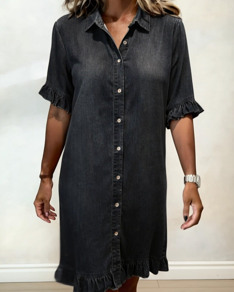 Lässiges Damen Kleid in Denimoptik