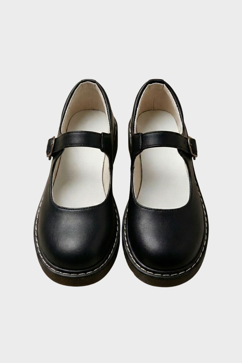 Klassische Damen Ballerinas mit Riemen und Schnalle