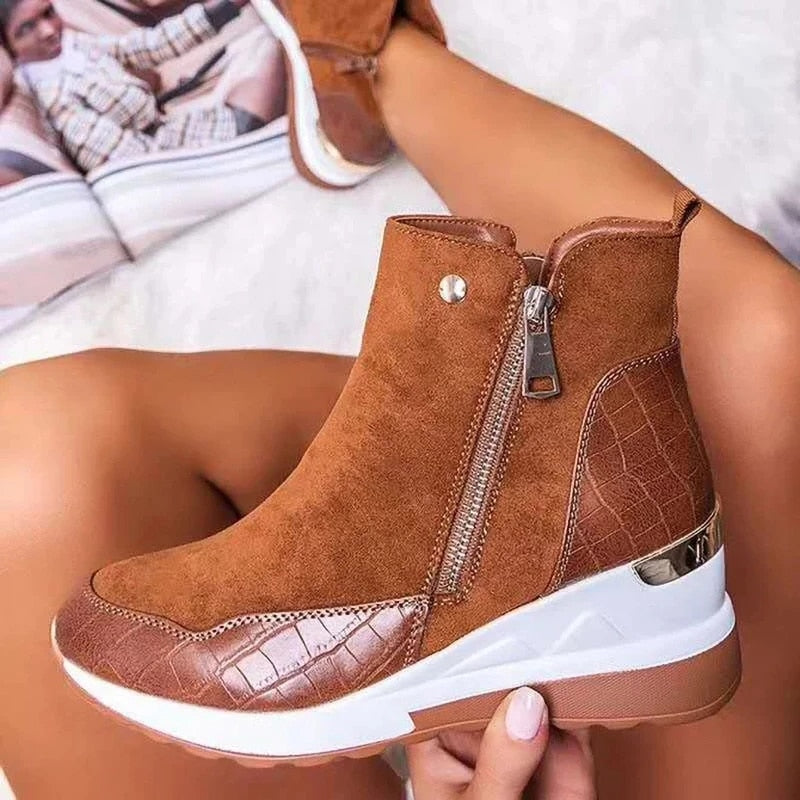 Wasserdichte Gefütterte Damen Stiefeletten