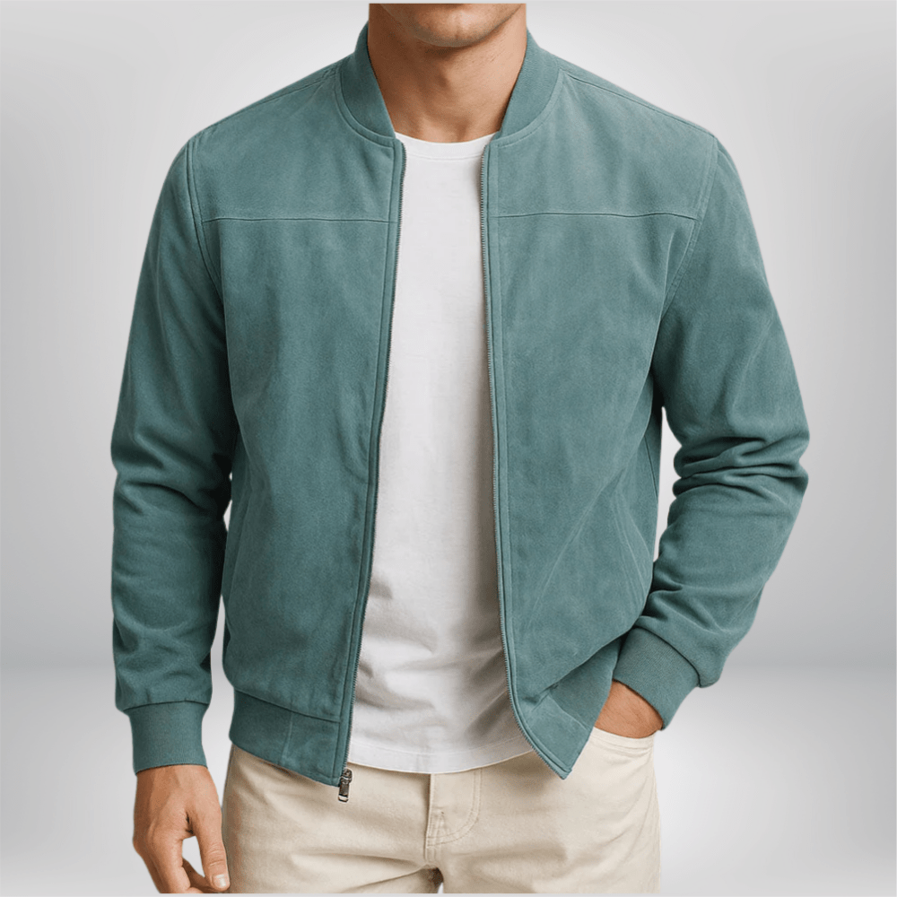 Milo | Elegante Damen Lederjacke im Minimalistischen Bomber-Design 4