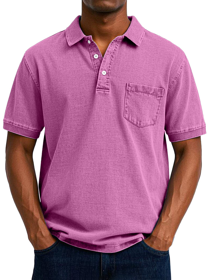 Lässiges Vintage Herren Poloshirt