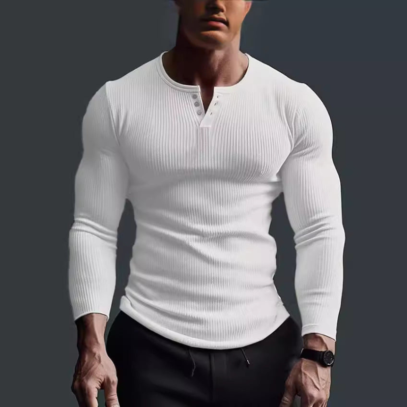 Langarmshirt Herren | Figurbetont &amp; Moderner Look