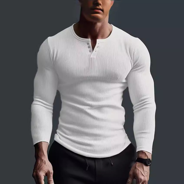 Langarmshirt Herren | Figurbetont &amp; Moderner Look