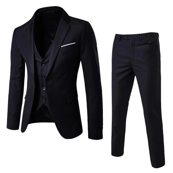 Eleganter 3-Teiliger Herren Business-Anzug