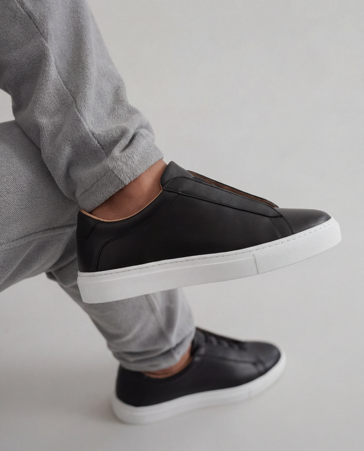 Elegante Lässige Herren Leder-Sneaker