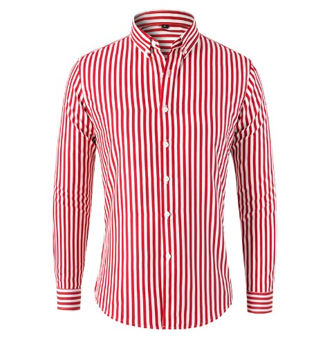 Modisches Gestreiftes Herren Hemd