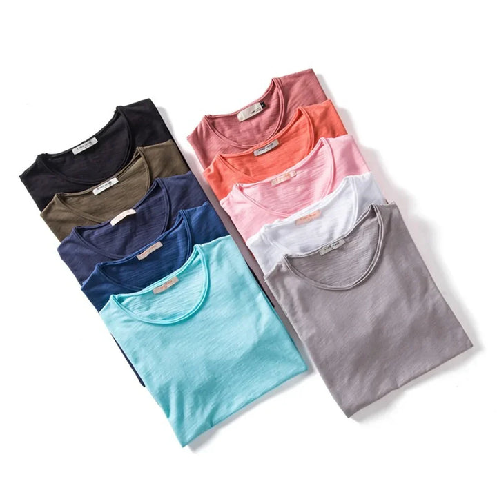 Atmungsaktives Leichtes Herren Rundhals T-Shirt