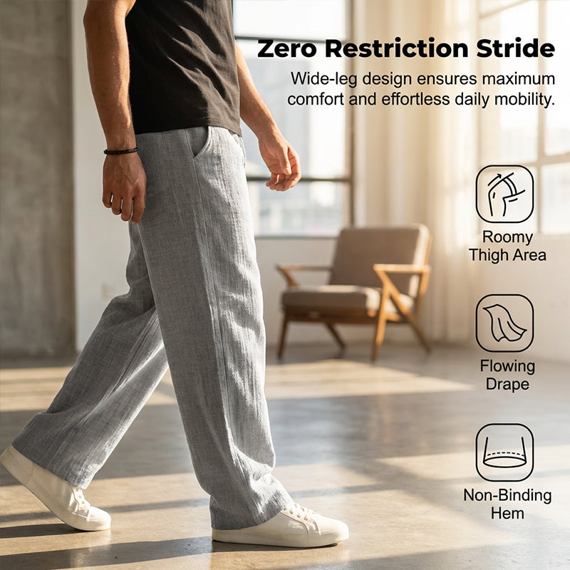 Leichte Herren Hose mit Geradem Bein
