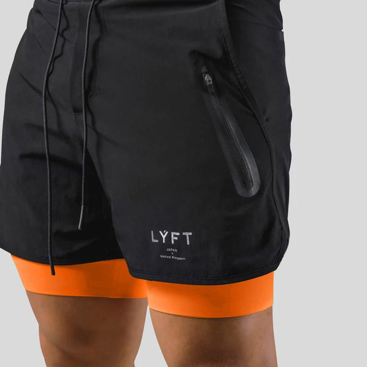 Sportliche 2-in-1 Herren Trainingsshorts