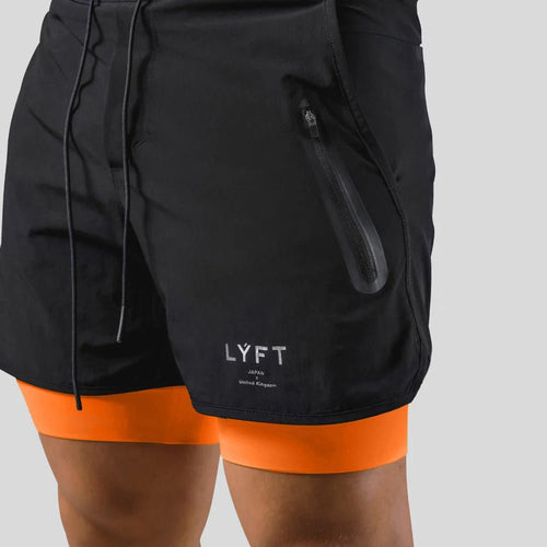 Sportliche 2-in-1 Herren Trainingsshorts