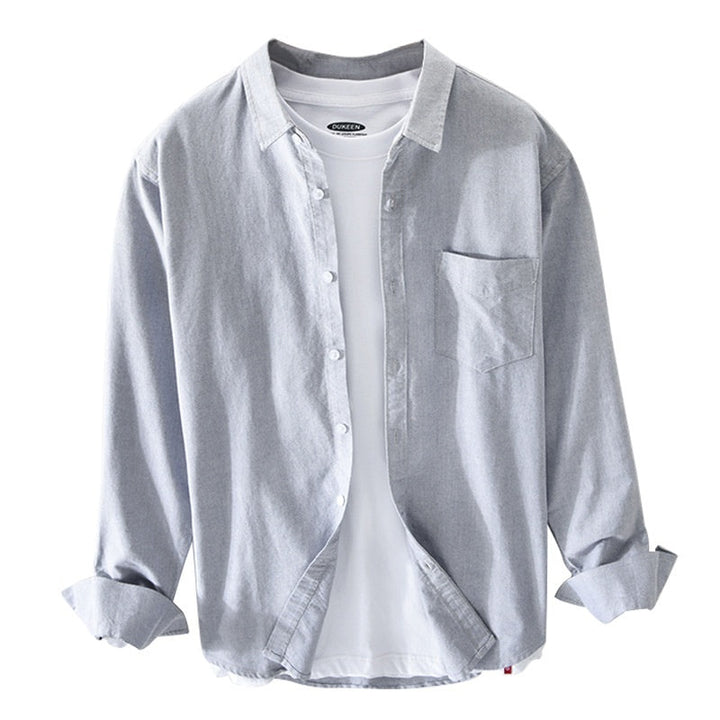 Atmungsaktives Elegantes Herren Oxford-Hemd aus Baumwolle