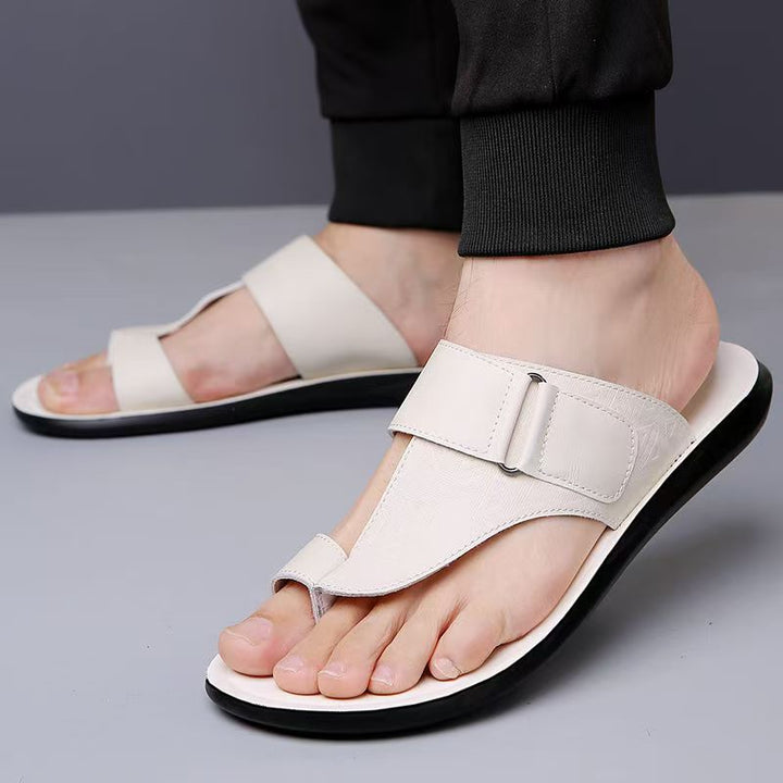 Elegante Leder Herren Sandalen