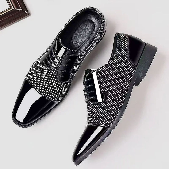 Klassische Elegante Herren Leder-Derbyschuhe