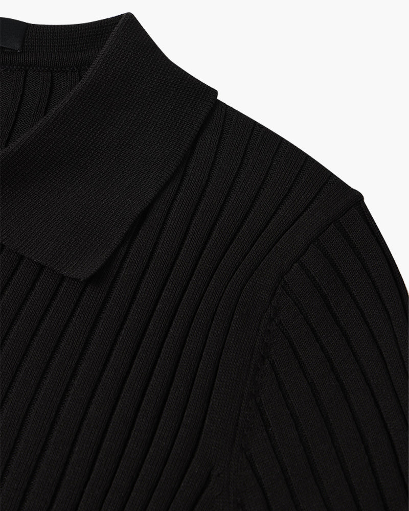 Elegantes Herren Poloshirt mit V-Ausschnitt