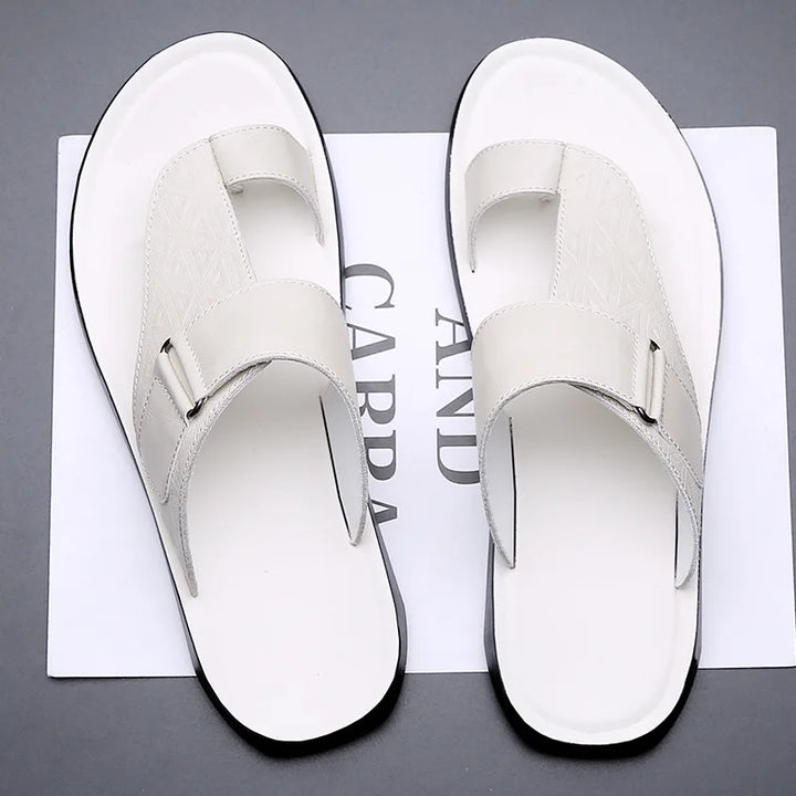 Elegante Leder Herren Sandalen