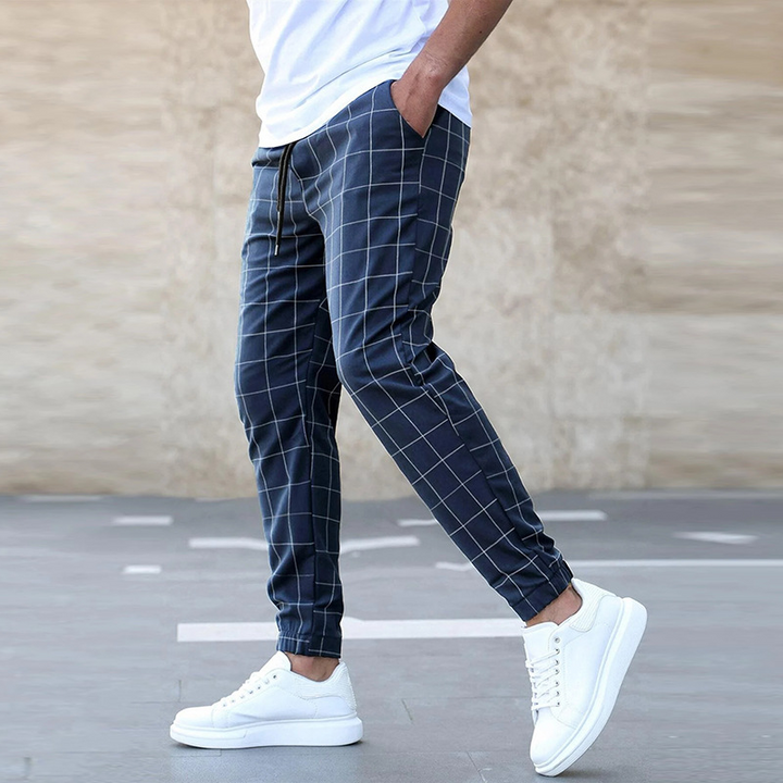 Bequeme Karierte Herren Jogginghose