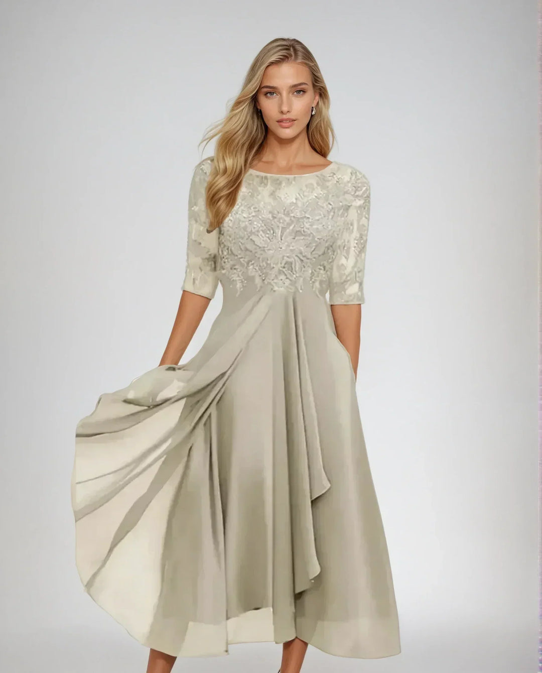 Elegantes Damen Spitzenkleid
