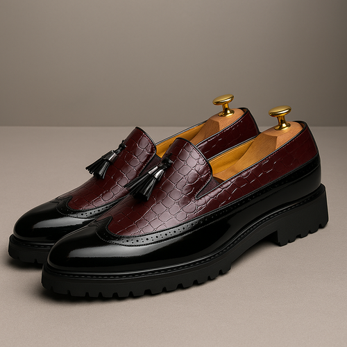 Elegante Klassische Herren Leder-Loafer