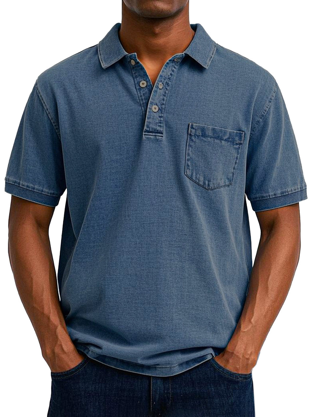 Lässiges Vintage Herren Poloshirt