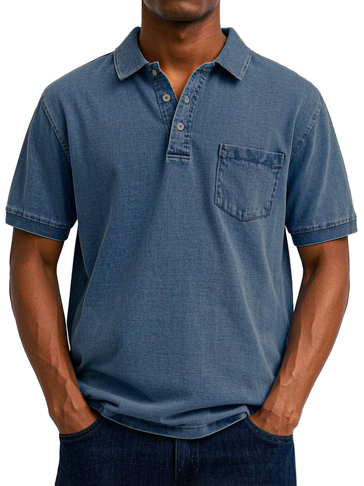 Lässiges Vintage Herren Poloshirt