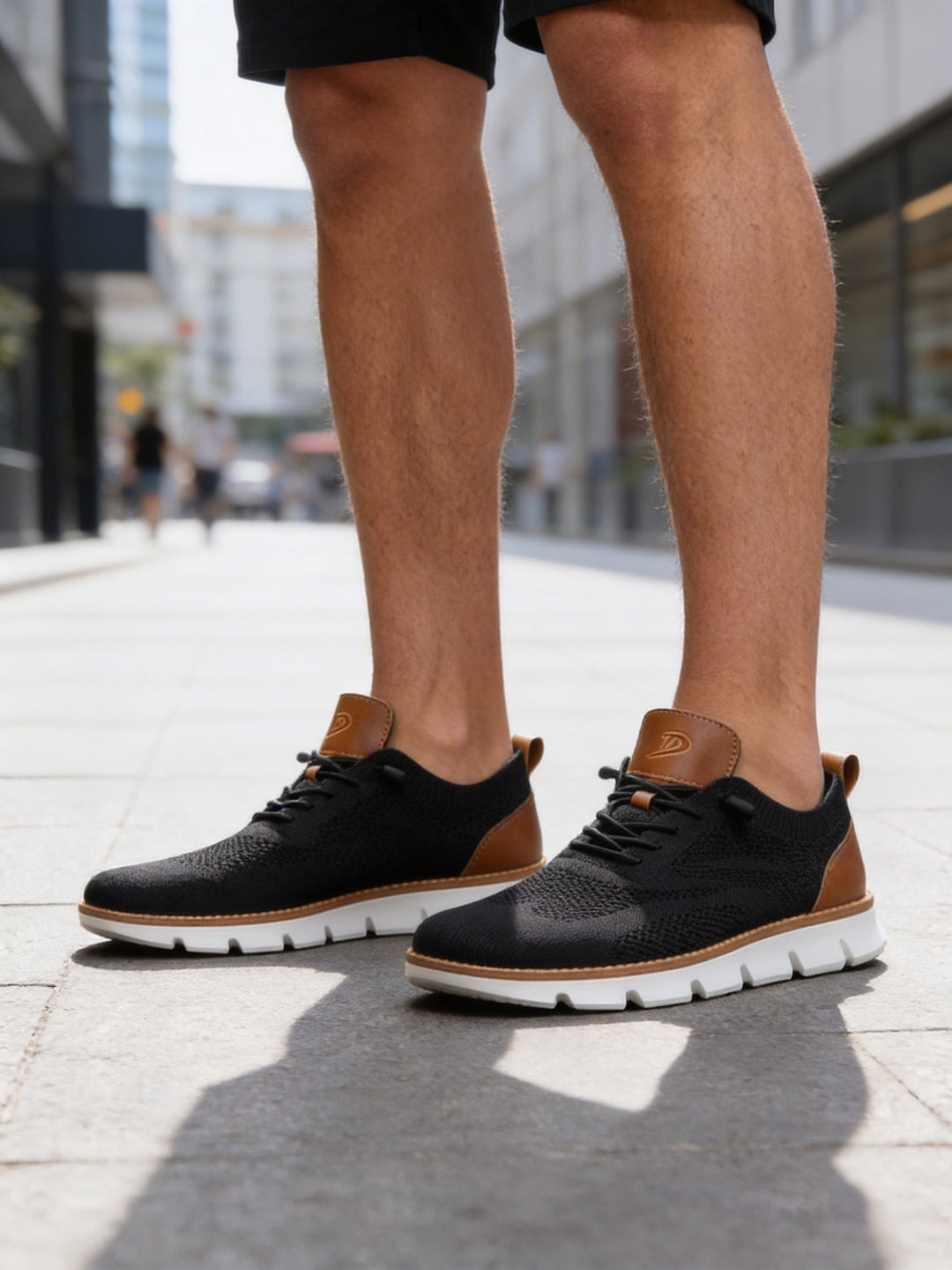 Atmungsaktive Leichte Herren Sneaker in Strickoptik