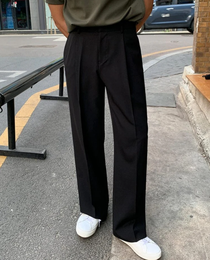 Klassische Elegante Herren Stoffhose