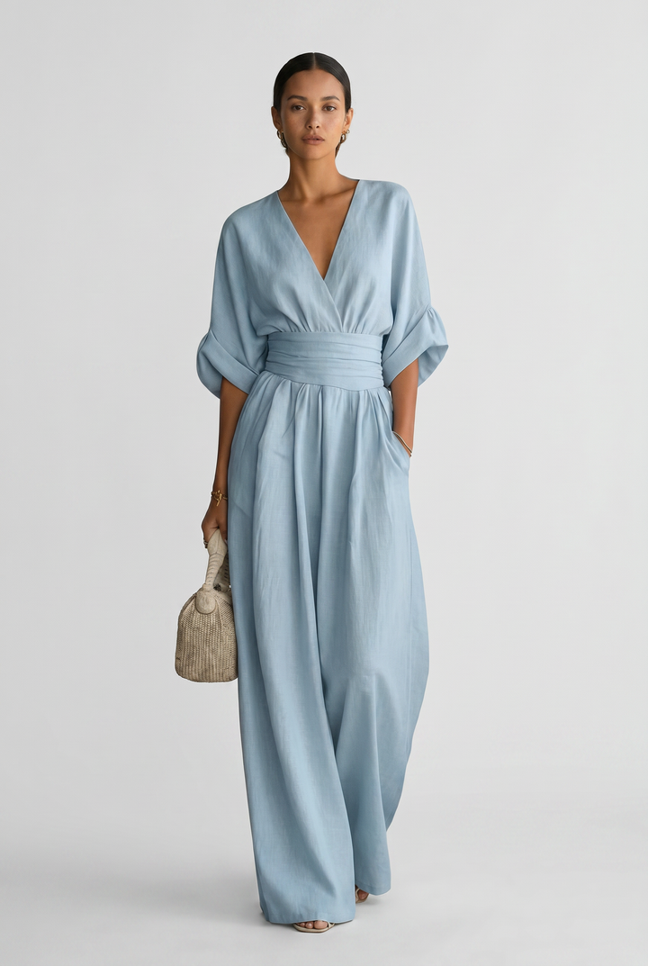 Eleganter Fließender Damen Jumpsuit