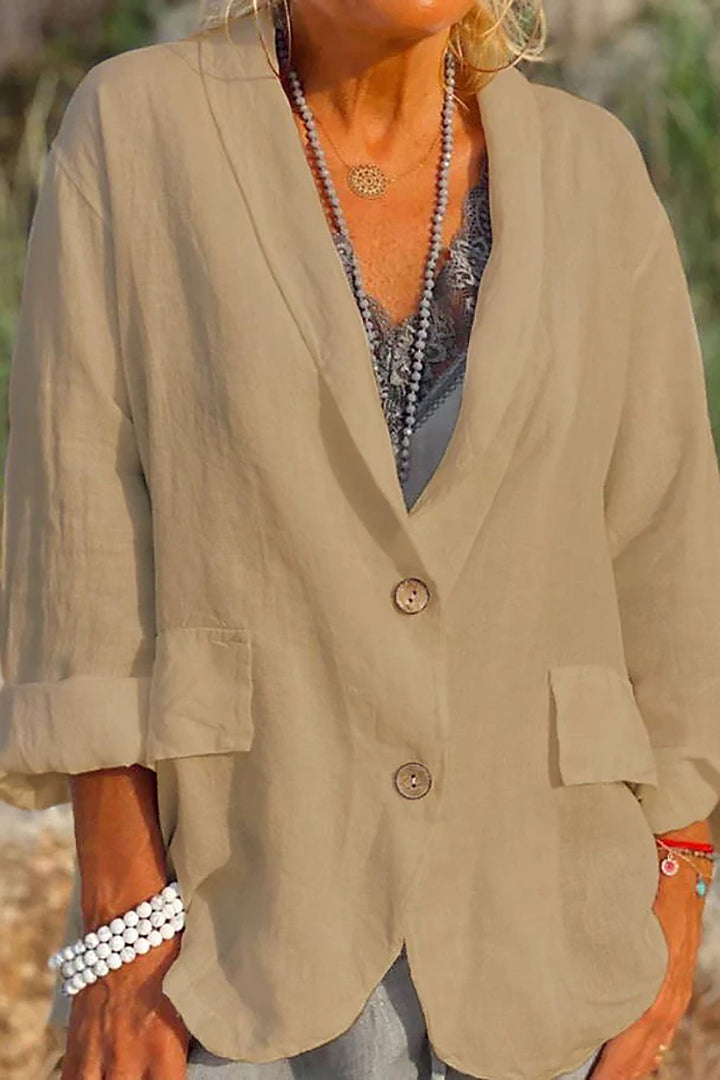 Leichte Elegante Damen Jacke mit Knopfleiste