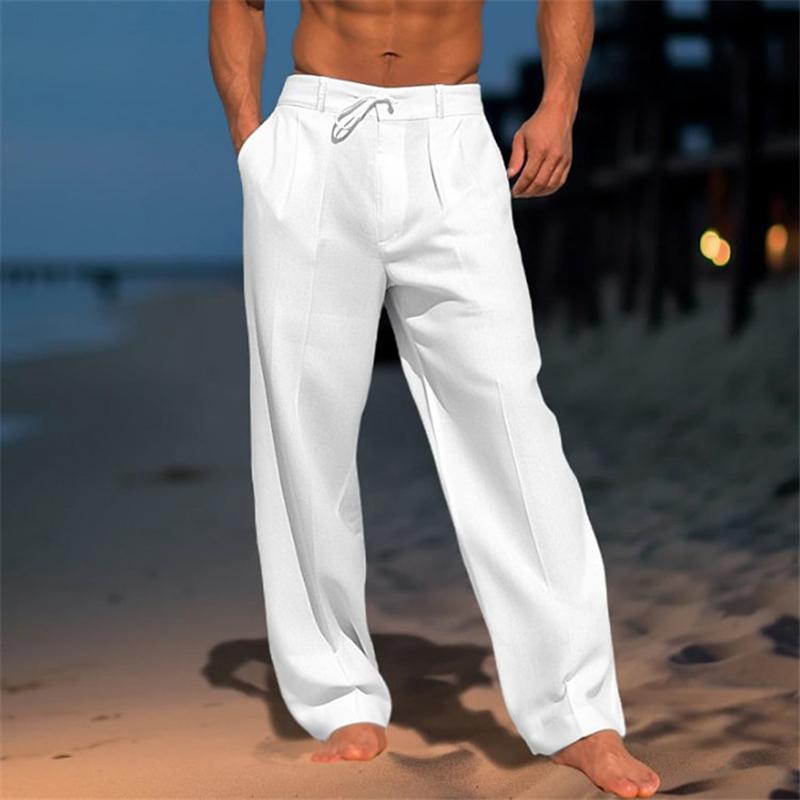 Leichte Atmungsaktive Herren Leinenhose