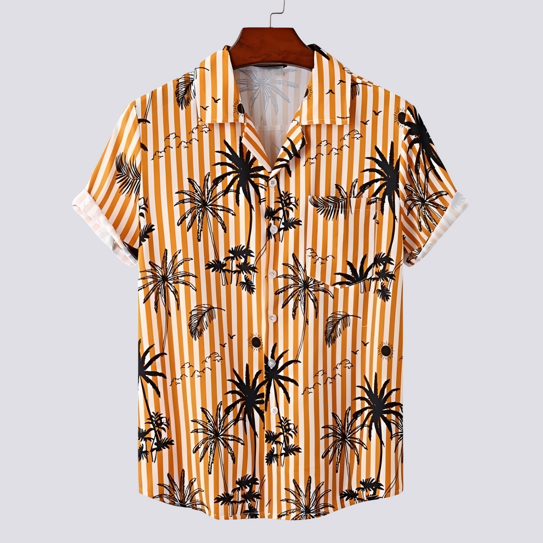 Sommerliches Lässiges Herren Hawaii-Hemd