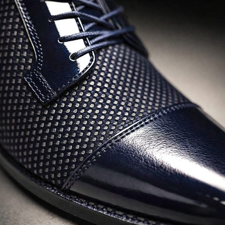 Klassische Elegante Herren Leder-Derbyschuhe