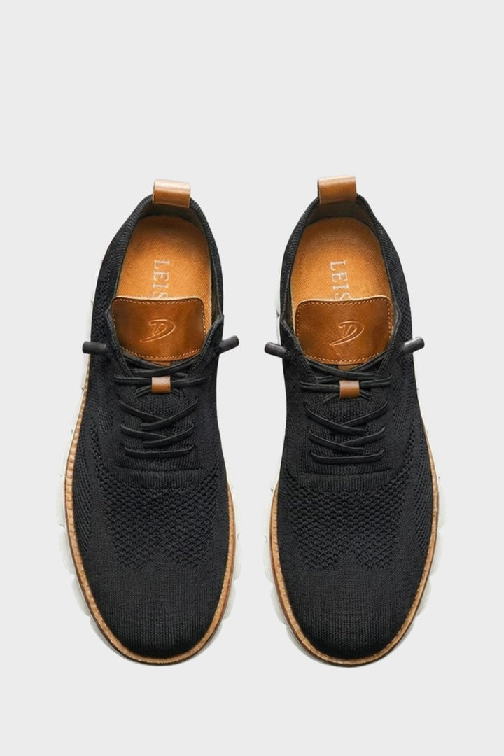 Atmungsaktive Leichte Herren Sneaker in Strickoptik
