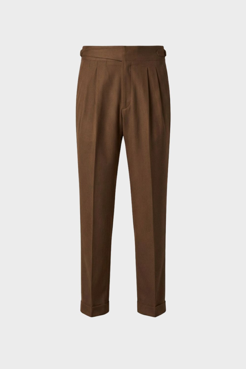 Elegante Klassische Herren Stoffhose mit Bundfalte