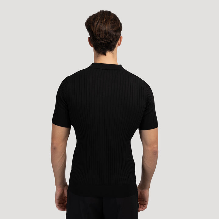 Elegantes Herren Poloshirt mit V-Ausschnitt