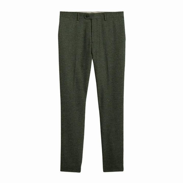 Eleganter Klassischer Herren Dreiteiliger Tweed Anzug