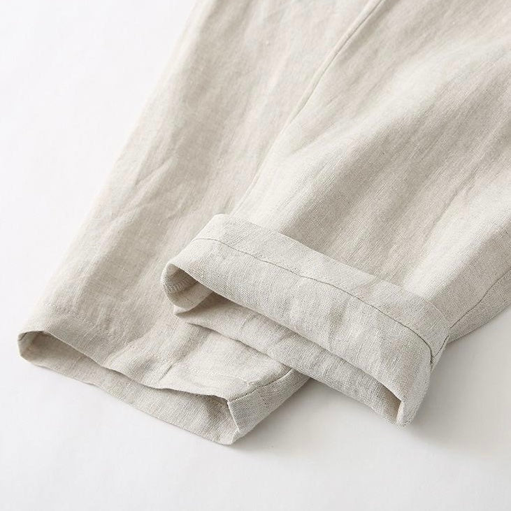 Lässige Leinen Herren Hose