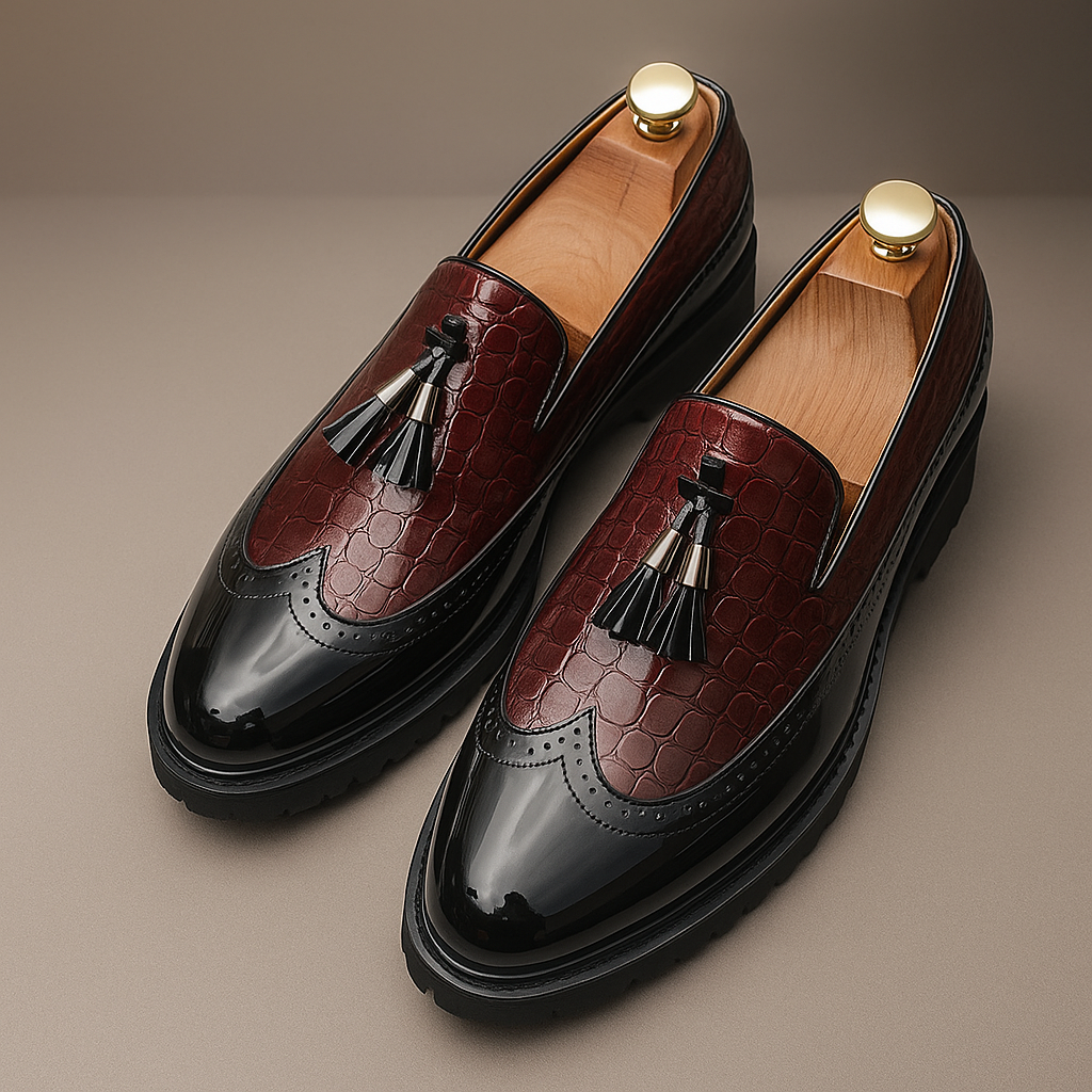 Elegante Klassische Herren Leder-Loafer