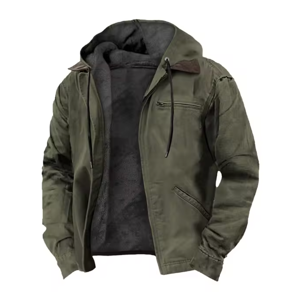 Modische Herbst Herren Jacke mit Kapuze