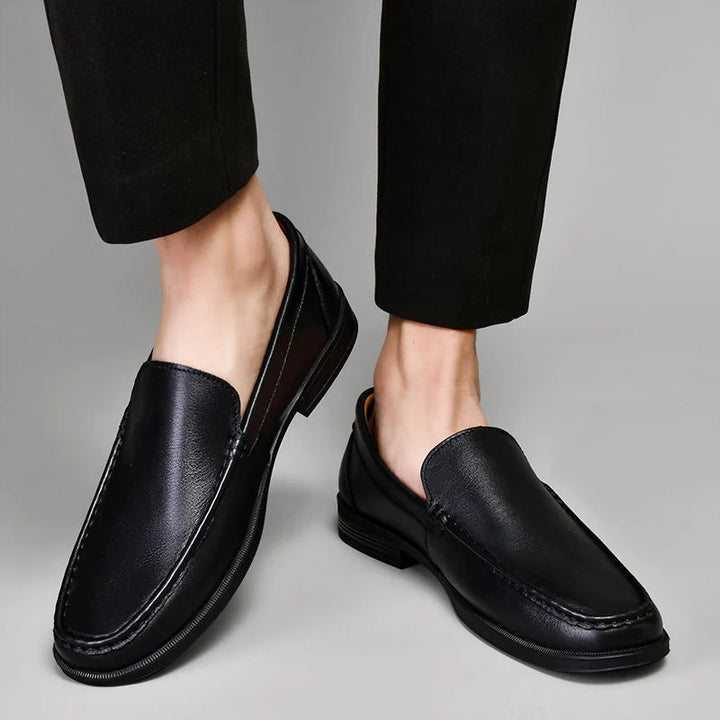 Klassische Echtleder Damen Loafer