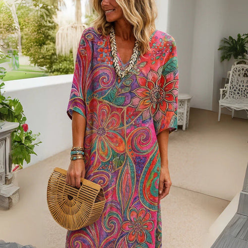 Maud Florales Damen Kleid