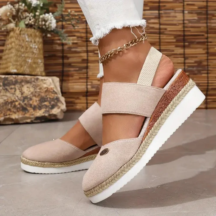 Bequeme Damen Plateau-Sandalen