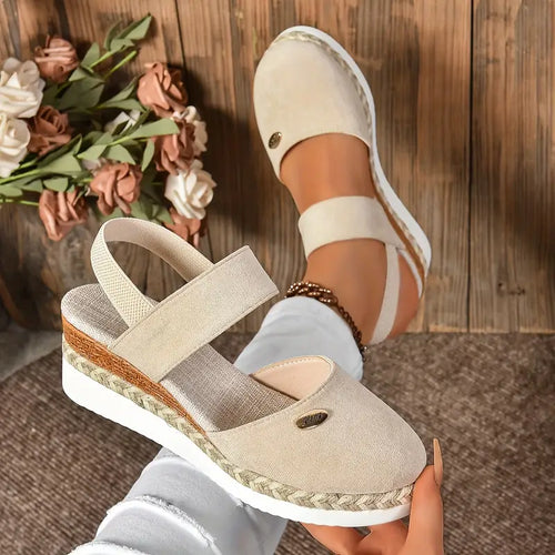 Bequeme Damen Plateau-Sandalen