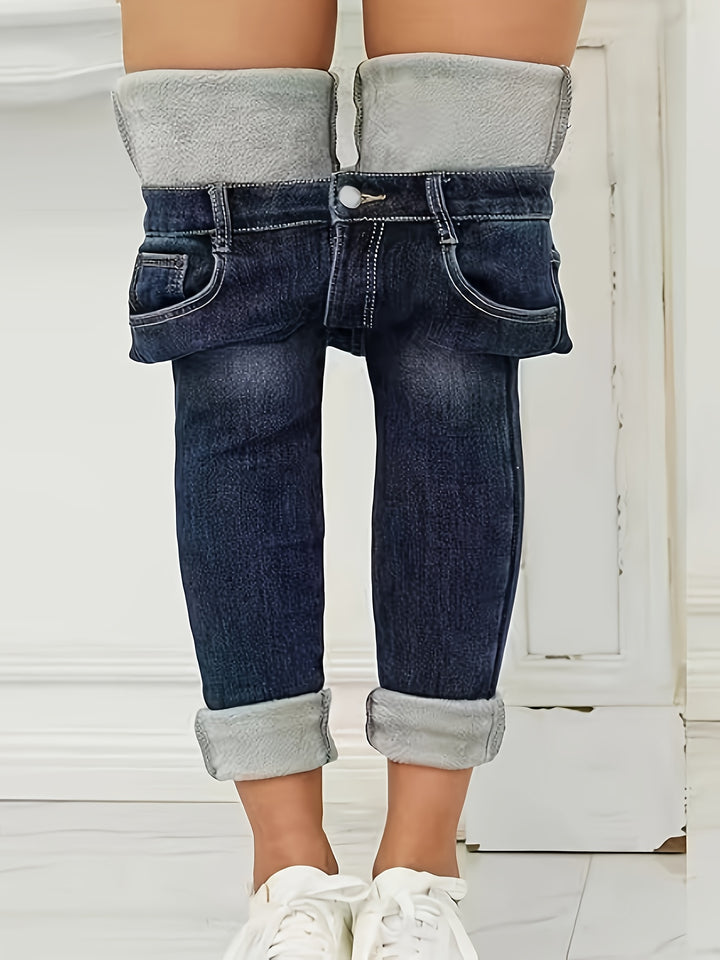 Warm gefütterte Damen Winterjeans