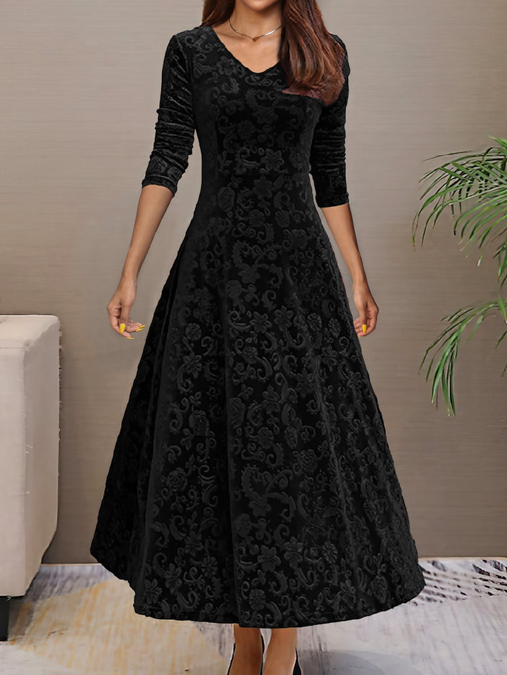 Elegantes Damen Langarmkleid