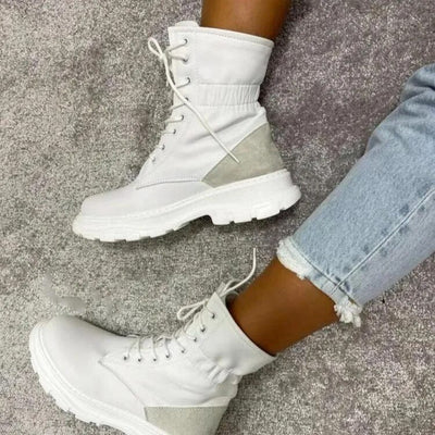 Warme Damen-Schneestiefel mit dicker Sohle