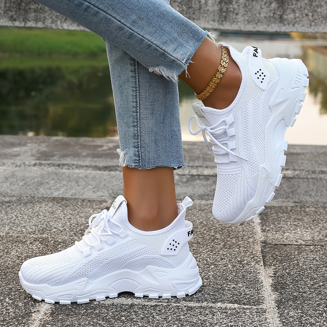 Atmungsaktive Bequeme Damen Strick-Sneaker