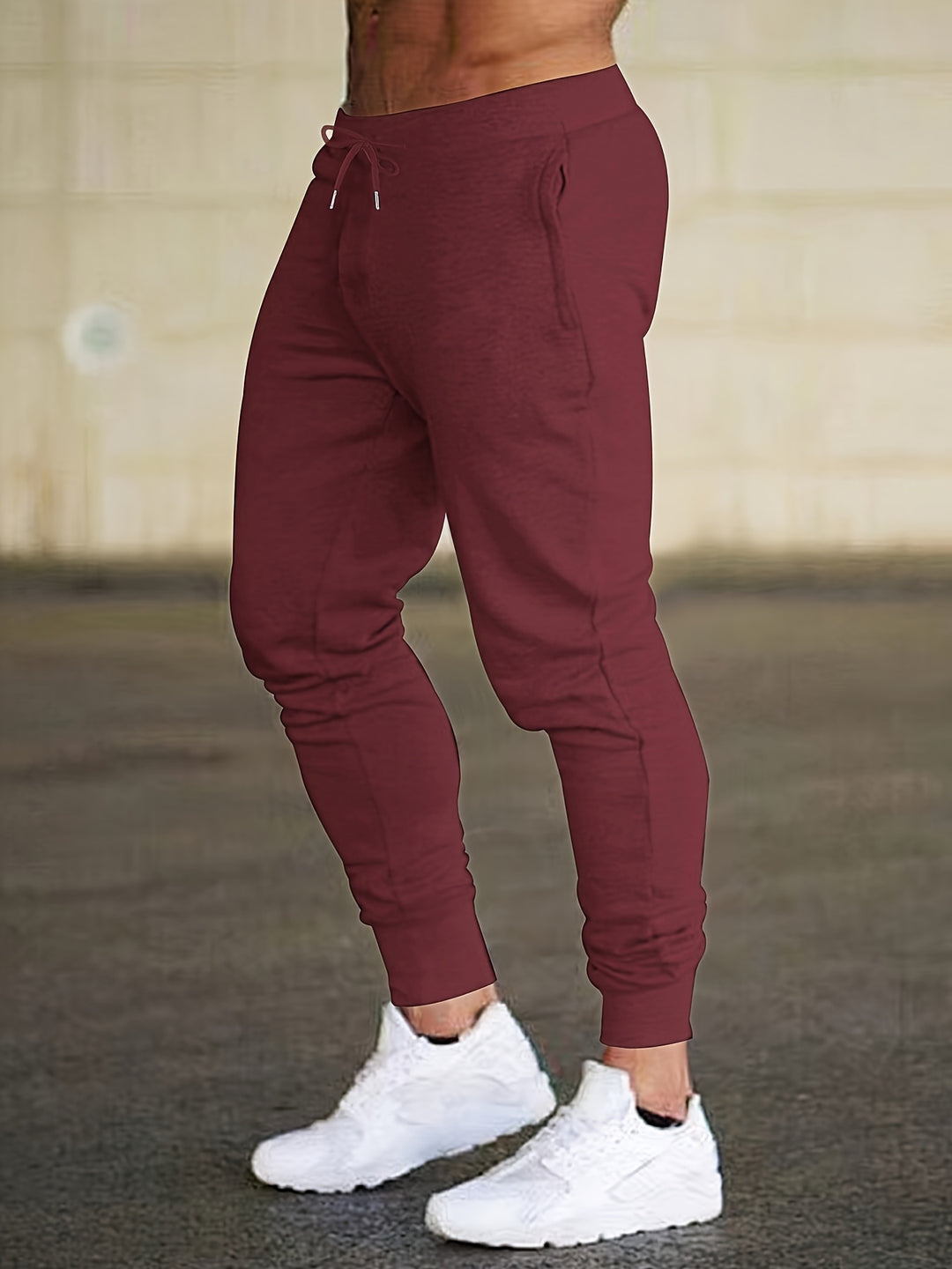 Bequeme Stretch-Hose Herren mit Reißverschlusstaschen