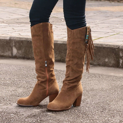 River West Modische Damen Cowboystiefel