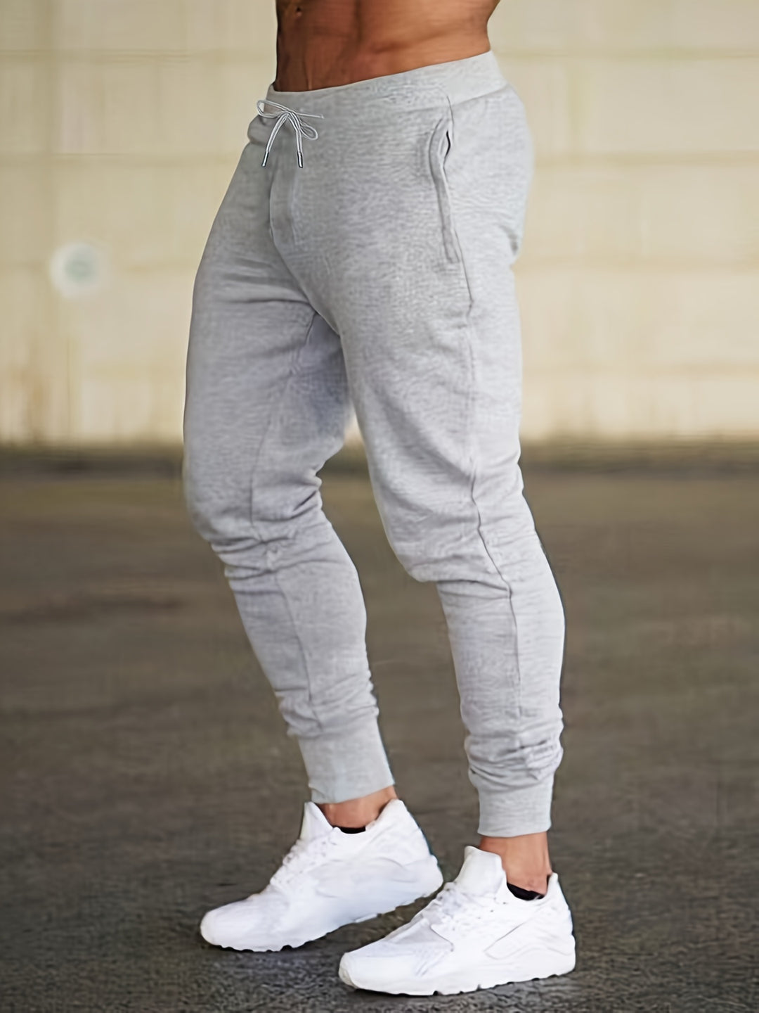 Bequeme Stretch-Hose Herren mit Reißverschlusstaschen