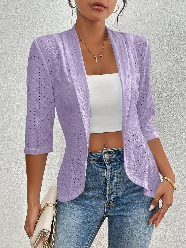 Elegant Offene Damen Strickjacke